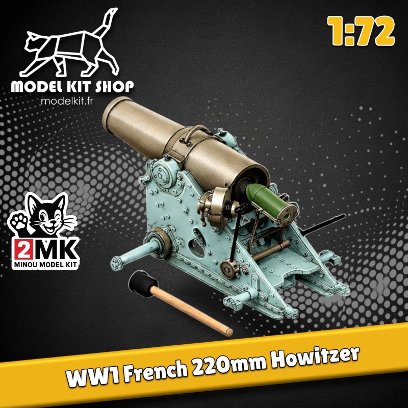 1:72 - WW1 - Französisch 220mm Howier