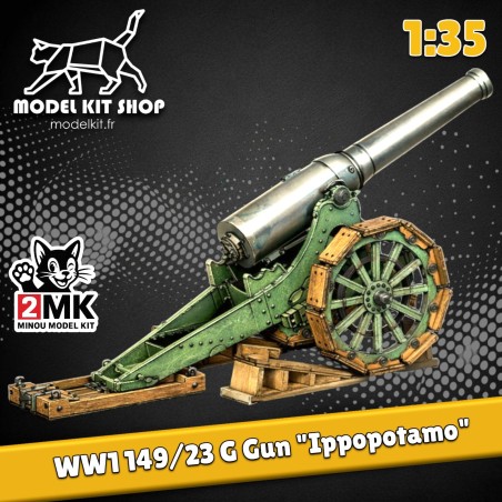 1:35 - Canon Italien 129/23G "Ippopotamo" - Modelkit.fr