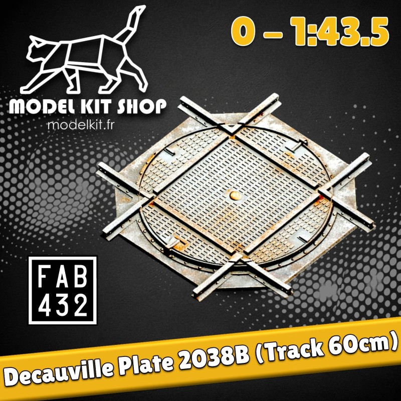 0 (1:43.5) - Decauville 2038B Turn Plate (60cm Way)