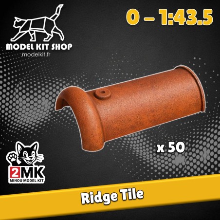 0 (1:43.5) - Tuiles Faitières (x 50) - Modelkit.fr