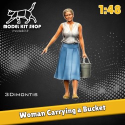 1:48 - Femme portant un seau - Modelkit.fr