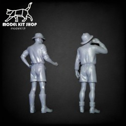 1:35 - WW2 Afrika Korps - Soldats Allemands buvant - Modelkit.fr