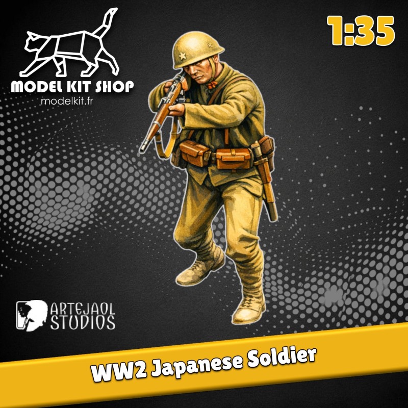 1:35 - WW2 Soldat Japonais 4 - Modelkit.fr