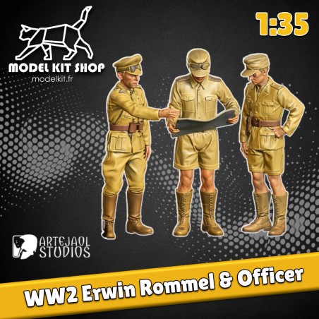 1:35 - WW2 Afrika korps - Erwin Rommel & Officers