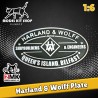 1:6 - Titanic Plaque "Harland & Wolff" constructores e