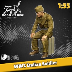 1:35 - WW2 Soldat Tankiste Italien 4 - Modelkit.fr