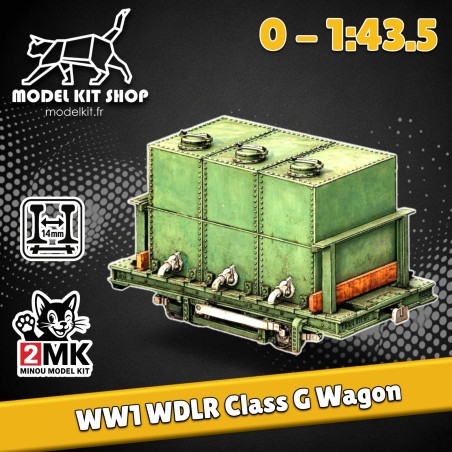 0 (1:43.5) - Wagon WDLR Class G - Modelkit.fr