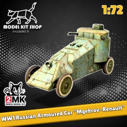 1:72 - WW1 - Mitragliatrice russa "Mgebrov-Renault"