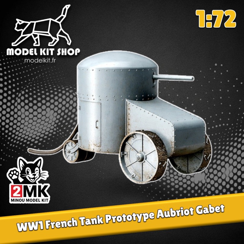 1:72 - WW1 - Tank Prototype French "Aubriot Gabet"
