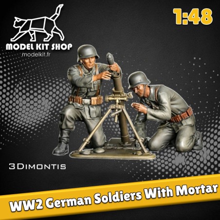1:48 - WW2 Deutsche Soldaten mit Mörser