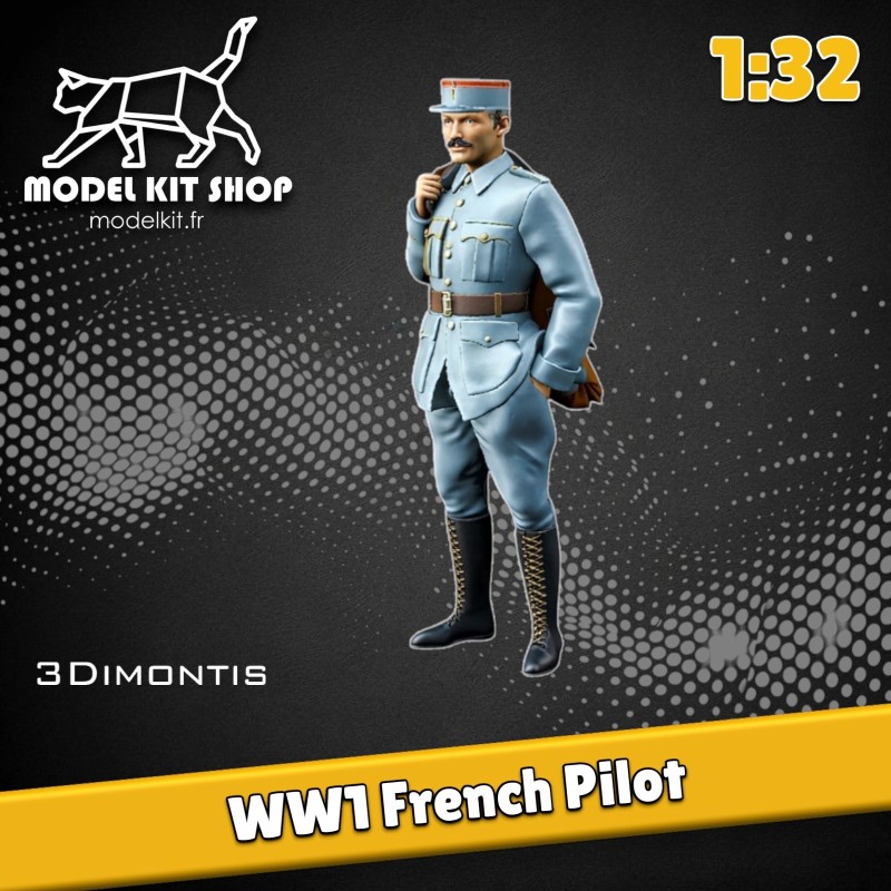 1:32 - WW1 Pilote Français - Modelkit.fr