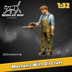 1:32 - Mécanicien avec burette à huile - Modelkit.fr