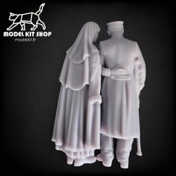 1:72 - WW1 Soldier francese ferito con una buona sorella