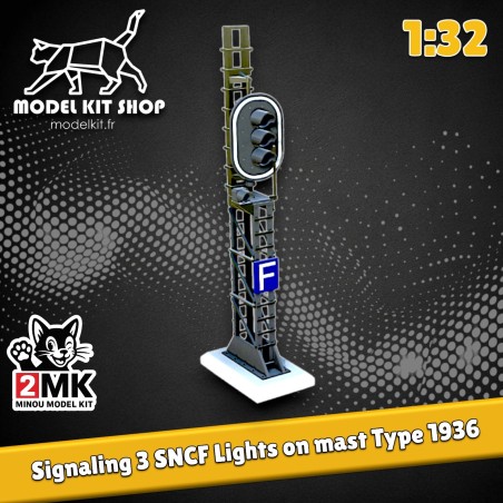 1:32 - SNCF Signalling 3 lámparas en tipo mate 1936