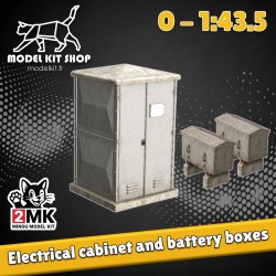 0 (1: 43.5) - Armadio elettrico e scatole di batteria per segnali elettrici