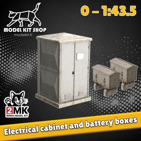 0 (1: 43.5) - Armario eléctrico y cajas de baterías para señales eléctricas