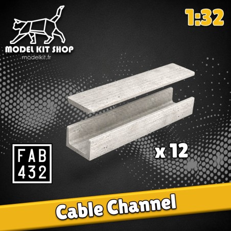 1:32 - Pasaje de cable Gutters (x 12)