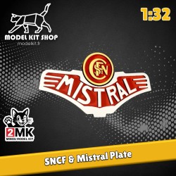 1:32 - Locomotive 141-R - Mistral & SNCF Plate - Modelkit.fr