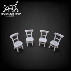 1:35 - Chaises en bois - Modelkit.fr