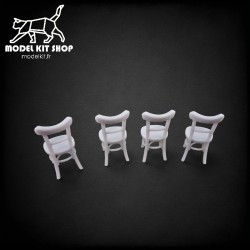 0 (1:43.5) - Chaises en bois - Modelkit.fr