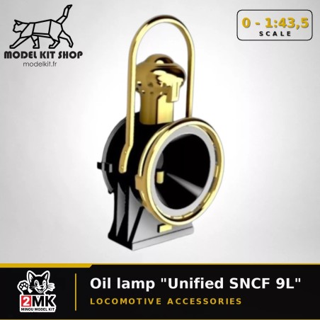 0 (1,43.5) - Locomotive - Lampe à pétrol "Unifée 9L SNCF"