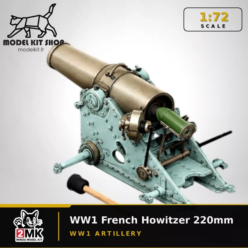 1:72 - WW1 - Obusier 220mm Français