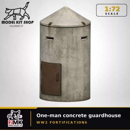 1:72 - WW2 - Guérite béton pour un seul homme