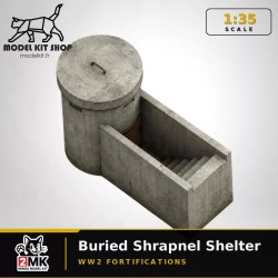1:35 - WW2 - Guérite béton pour un seul homme enterrée