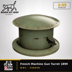 1:35 - WW1 Tourelle Mitrailleuse modèle 1899 - Fort de Douaumont (Verdun)
