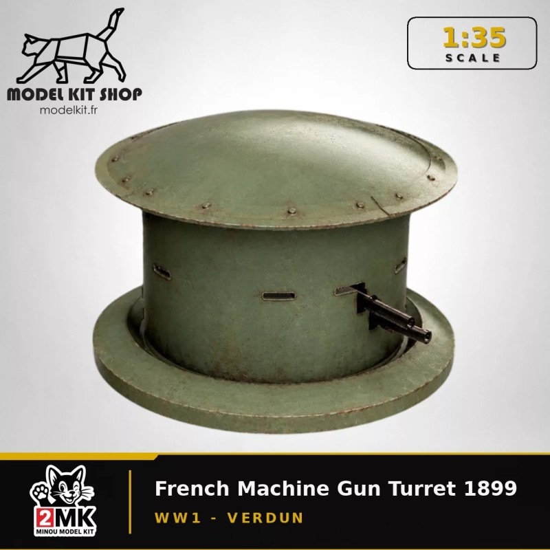 1:35 - WW1 Tourelle Mitrailleuse modèle 1899 - Fort de Douaumont (Verdun)