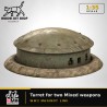 1:35 - WW2 - Ligne Maginot - Tourelle pour deux armes mixtes