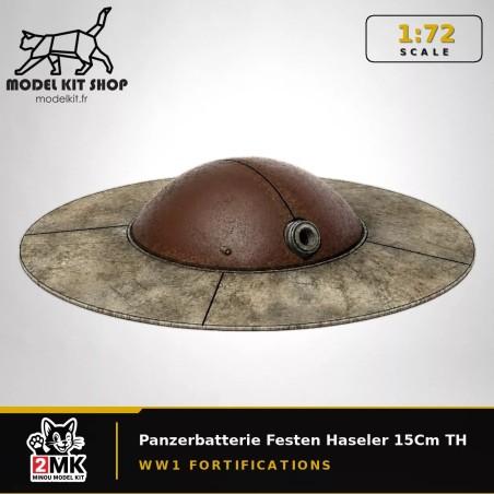 1:72 - WW1 Panzerbatterie Festen Haseler 15Cm TH