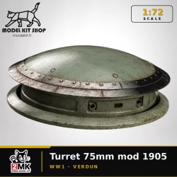 1:72 - WW1 Tourelle 75mm modelo 1905 - Fort de Douaumont (Verdun)
