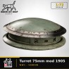 1:72 - WW1 Tourelle 75mm modèle 1905 - Fort de Douaumont (Verdun)