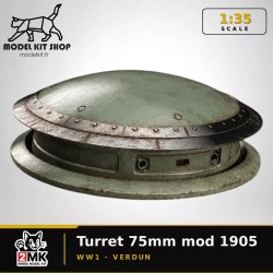 1:35 - WW1 Tourelle 75mm modèle 1905 - Fort de Douaumont (Verdun)