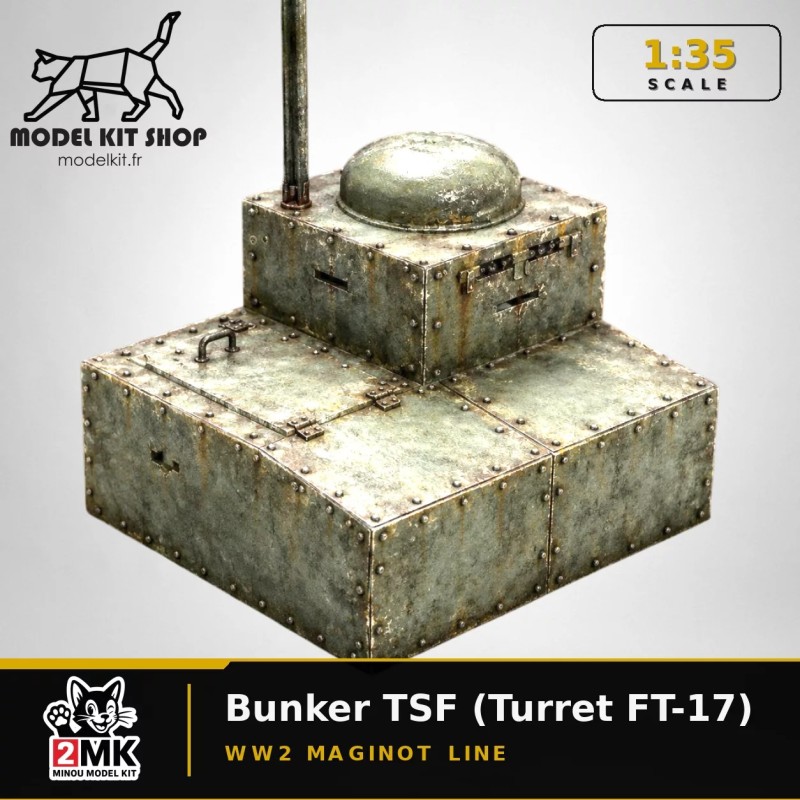 1:35 - WW2 - Ligne Maginot - Bunker TSF (Tourelle FT-17)