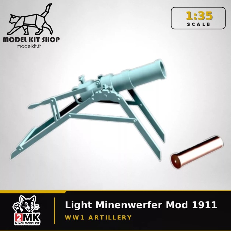 1:35 - WW1 - Minenwerfer Allemand Léger modèle 1911