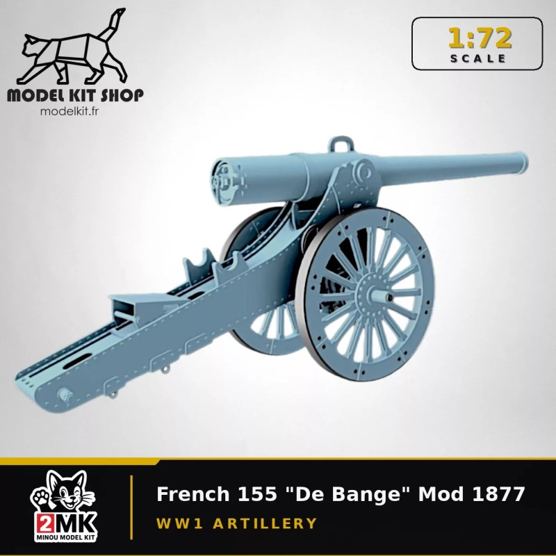 1:72 - WW1 - Canon Français 155mm " De bange" modèle 1877