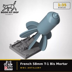 1:35 – 1. Weltkrieg – Mortier 58 – „Crapouillot“ Version T 1 bis