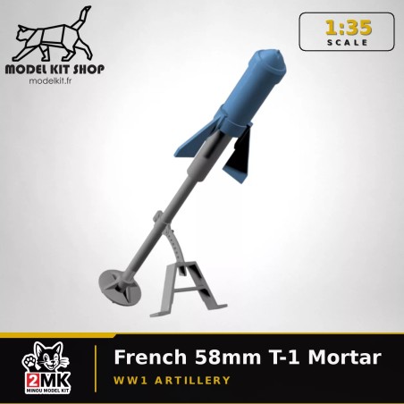 1:35 - WW1 - Mortier 58 - "Crapouillot" Version T 1