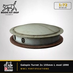 1:72 - Galopin turret 2x 155mm L Mod 1890