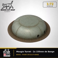 1:72 - WW1 - Tourelle Mougin - 2x 155mm de Bange