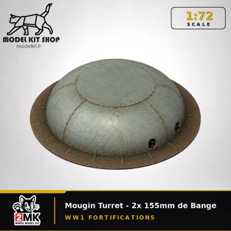 1:72 - WW1 - Tourelle Mougin - 2x 155mm de Bange