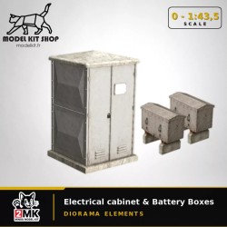 0 (1:43.5) - Armoire électrique et boîtes à accus pour signaux