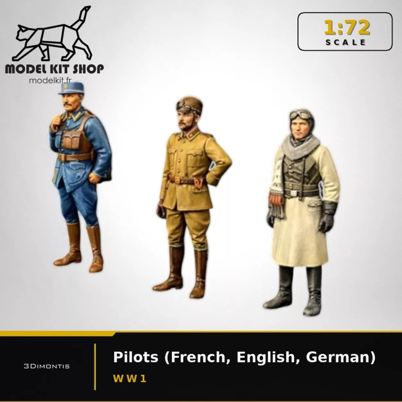 1:72 - WW1 Pilots (French, English, German)