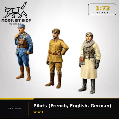 1:72 - WW1 Pilots (French, English, German)