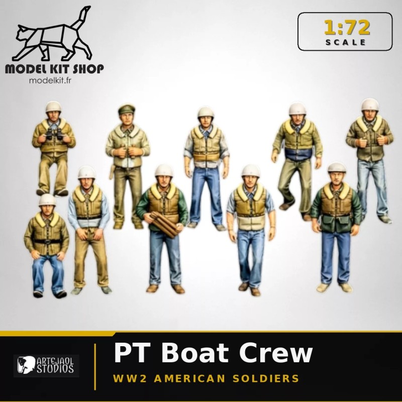 1:72 - WW2 Equipage PT BOAT (Pour Revell 05165 / 05175 / 05147 / 65175)