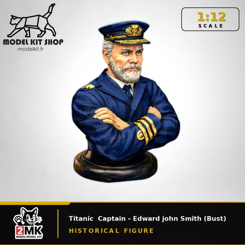 1:12 - Capitaine du Titanic - Edward john Smith (Buste)