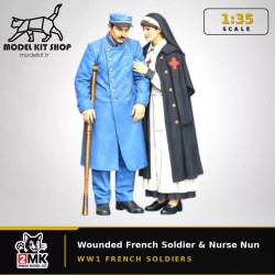 1:35 - WW1 French soldier injured with Good Sister