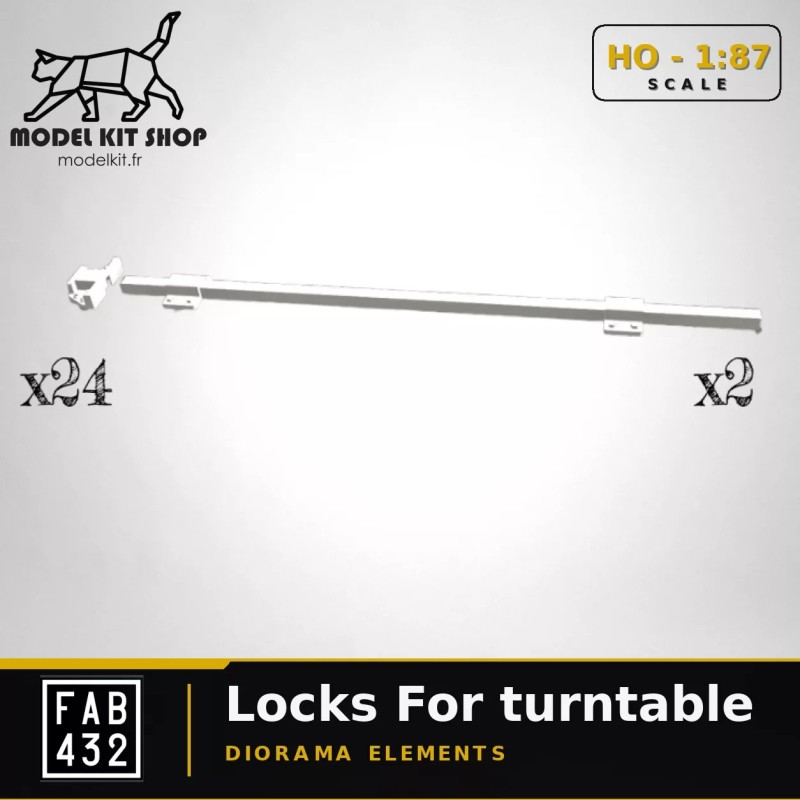 HO (1:87) - Verrous pour pont tournant